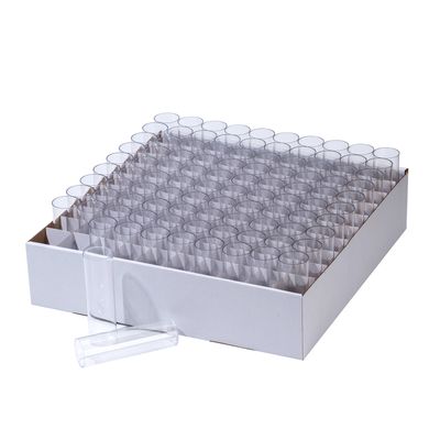 Vial- Narrow Opening- 25x95mm- Tray- Polypropylene